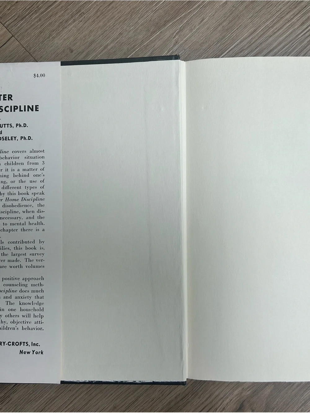 Vintage 1961 Better Home Discipline Hardcover Book Dust Jacket Mid Century Retro